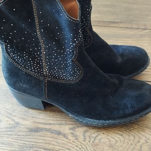 Black ankle booties